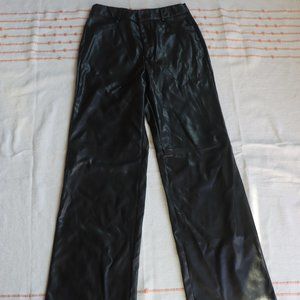 Petite Small baggy faux leather pants